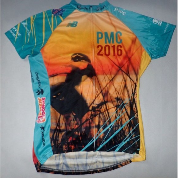 New Balance Pan Mass Challenge Cycling Jersey Women XL Full Zip 2016 - Picture 7 of 8